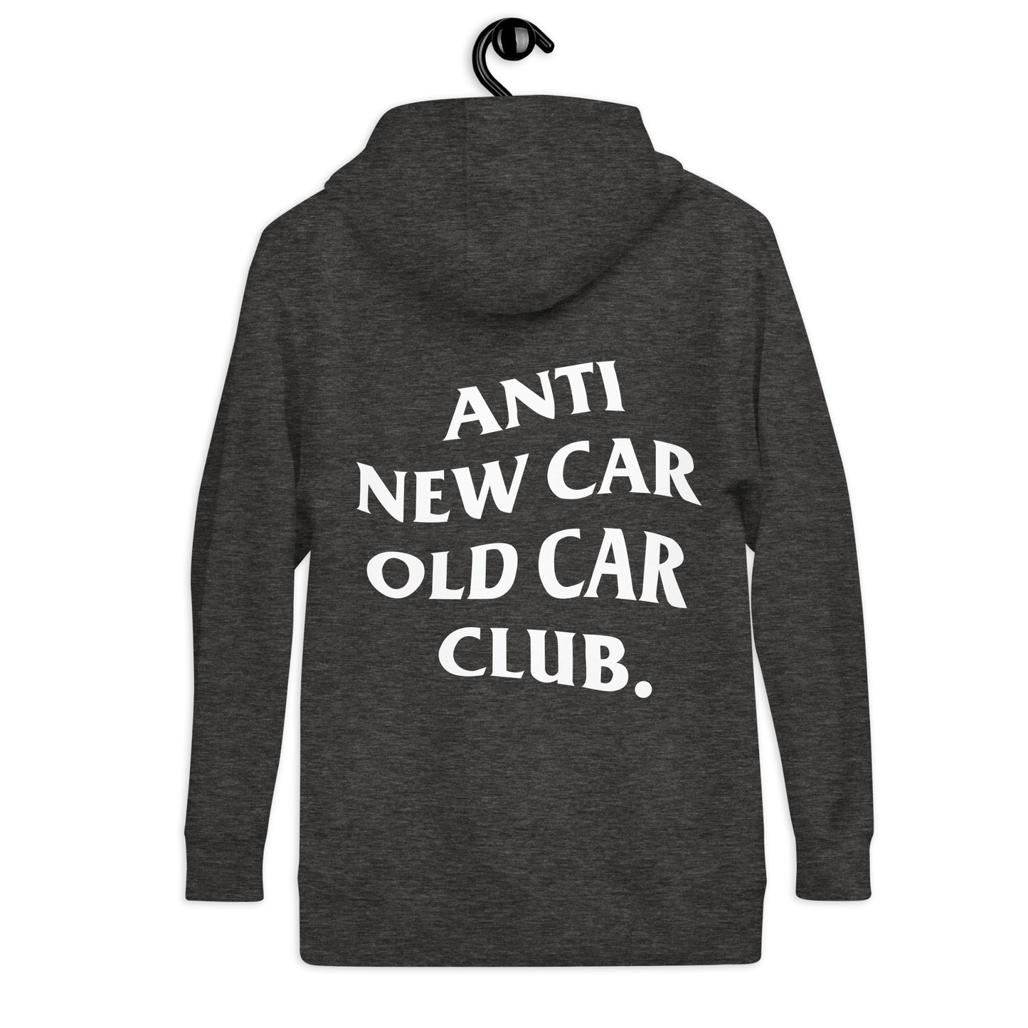 Anti New Car Old Car Club Hoodie - Charcoal Heather / S
