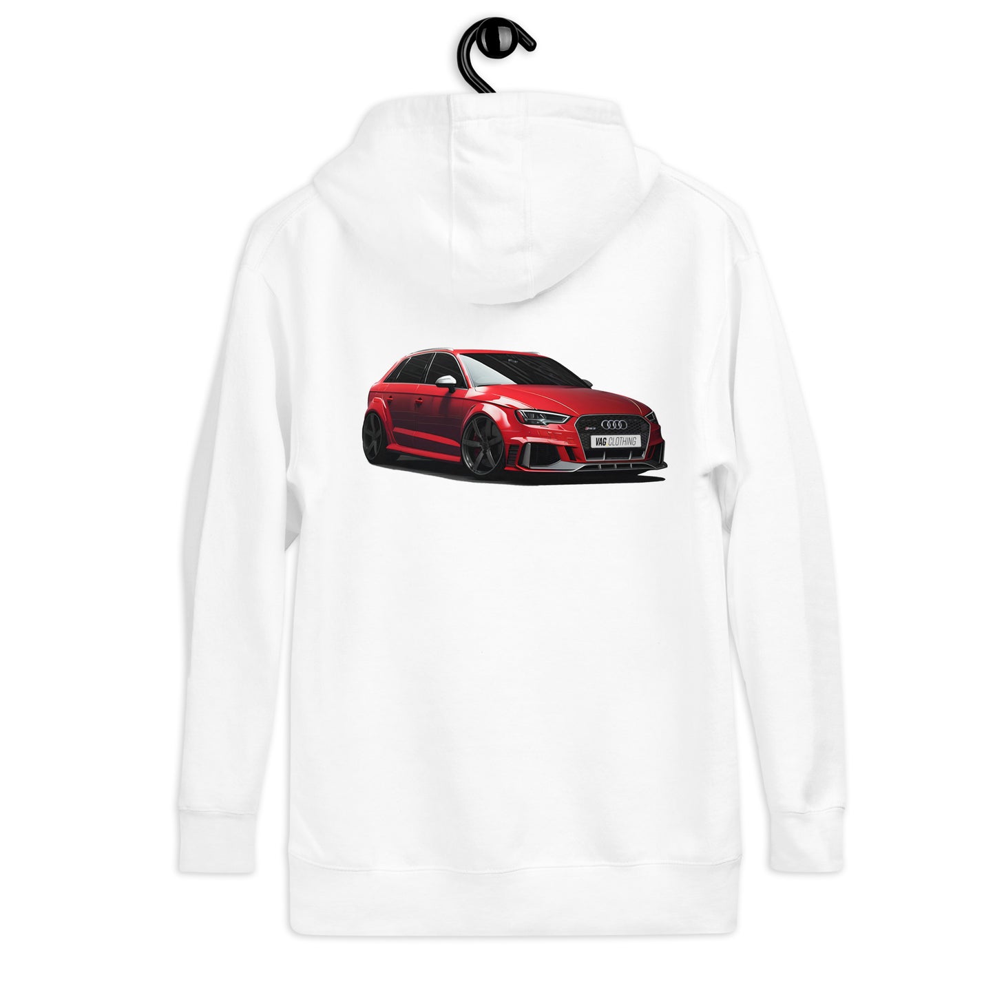 Audi RS3 Hoodie Rot - Weiß / S